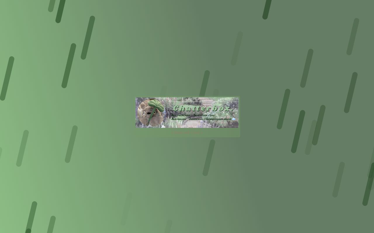 Carrd profile picture for @chatterbox